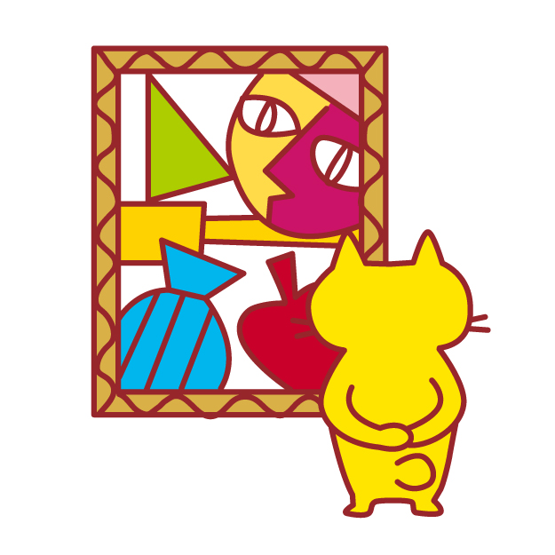 猫とアート